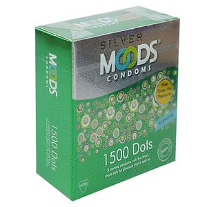 Moods Silver 1500 Dots Condom 3's Pack